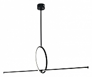 Светильник на штанге Zortes Dasy ZRS.57787.49 цвет плафона/подвески Черный, Белый, цвет арматуры Антрацит-1