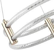 Подвесной светильник Zortes Ringer ZRS.57792.76 цвет плафона/подвески Белый, цвет арматуры Золото-5