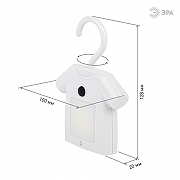 Ночник Эра NLED485 Б0049343 цвет плафона/подвески Белый, цвет арматуры Белый-8