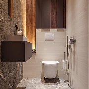 Унитаз Lavinia Boho Biore Compacto Rimless 330402CR подвесной цвет Белый глянцевый с сиденьем Микролифт-11