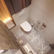 Унитаз Lavinia Boho Biore Compacto Rimless 330402CR подвесной цвет Белый глянцевый с сиденьем Микролифт-14