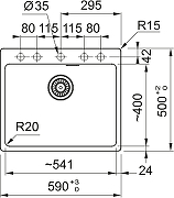 Кухонная мойка Franke Maris MRG 610-54 FTL 59 114.0696.194 цвет Черный матовый-3