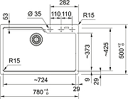 Кухонная мойка Franke Maris UBG 610-72 78 114.0741.506 цвет Грифельный серый-1