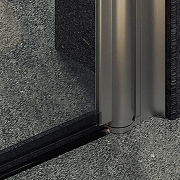 Душевая дверь Maybah Glass MGD-1670-5 700х1980 на монопетле Хром матовый стекло прозрачное-5