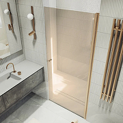 Душевая дверь Maybah Glass MGD-1674-2 700х1980 на монопетле Бронза стекло бронзовое-1