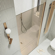 Душевая дверь Maybah Glass MGD-1674-2 700х1980 на монопетле Бронза стекло бронзовое-2