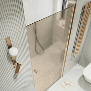 Душевая дверь Maybah Glass MGD-1675-2 700х1980 на монопетле Бронза стекло бронзовое матовое-2