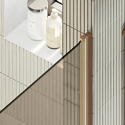 Душевая дверь Maybah Glass MGD-1675-2 700х1980 на монопетле Бронза стекло бронзовое матовое-5