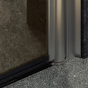 Душевая дверь Maybah Glass MGD-1675-5 700х1980 на монопетле Хром матовый стекло бронзовое матовое-4