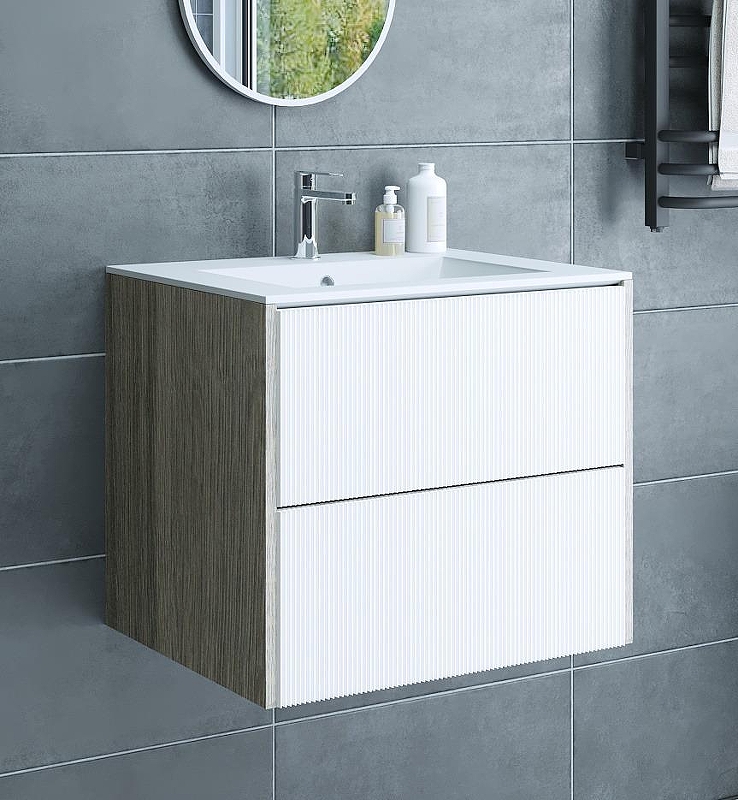 Тумба с раковиной Sanflor Диана 65 С28121 подвесная 