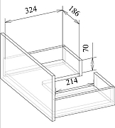 Тумба с раковиной Sanflor Диана 65 С28172 подвесная цвет Дуб Шерман Графит-4