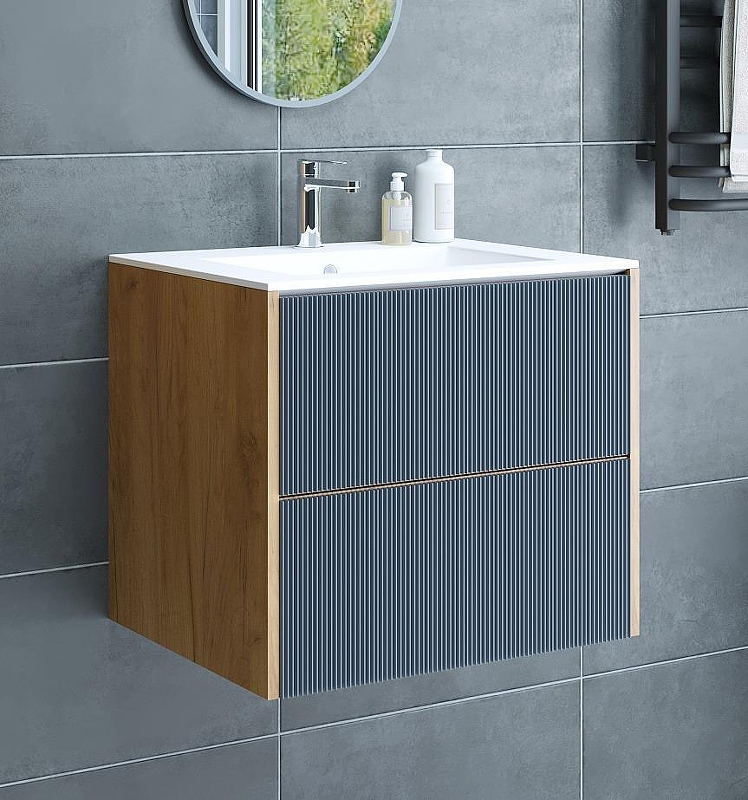 Тумба с раковиной Sanflor Диана 65 С28172 подвесная 