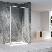 Душевая перегородка Veconi Korato KR-81 110 KR81-110-01-C8 профиль Хром стекло прозрачное