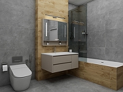 Керамогранит Duna Cemento CE0H63M01 Бежевый карвинг 60x60 см-19