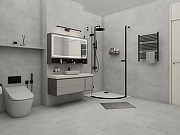 Керамогранит Duna Concrete CN0L59M01 Темно-Серый глазурованный матовый 60x120 см-12