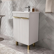 Тумба под раковину Volna Lotty Gold 50 tnLOTTYGD50.2D-04 цвет Белый-2