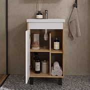 Тумба под раковину Volna Osmond 50 tnOSMOND50.1D-04 цвет Белый Дуб сонома-4