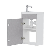 Тумба под раковину Volna Vario 40 tpVARIO.Sf40.1D-08 подвесная цвет Софт Белый-1