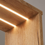 Зеркало со шкафом Volna Barney 70 L zsBARNEY70.L-04 с подсветкой цвет Белый Дуб гудзон-6