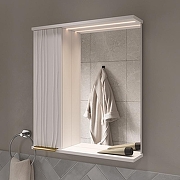 Зеркало со шкафом Volna Lotty Gold 60 L zsLOTTYGD60.L-04 с подсветкой цвет Белый-3
