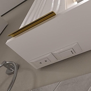 Зеркало со шкафом Volna Lotty Gold 60 L zsLOTTYGD60.L-04 с подсветкой цвет Белый-5