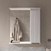 Зеркало со шкафом Volna Lotty Gold 60 R zsLOTTYGD60.R-04 с подсветкой цвет Белый-2