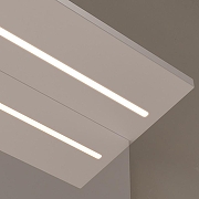 Зеркало со шкафом Volna Lotty Gold 70 L zsLOTTYGD70.L-04 с подсветкой цвет Белый-6