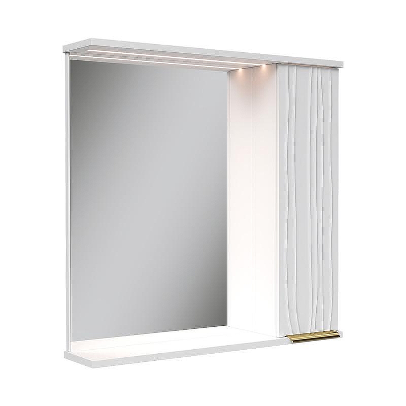 Зеркало со шкафом Volna Lotty Gold 70 R zsLOTTYGD70.R-04 с подсветкой 