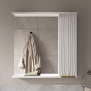 Зеркало со шкафом Volna Lotty Gold 70 R zsLOTTYGD70.R-04 с подсветкой цвет Белый-2