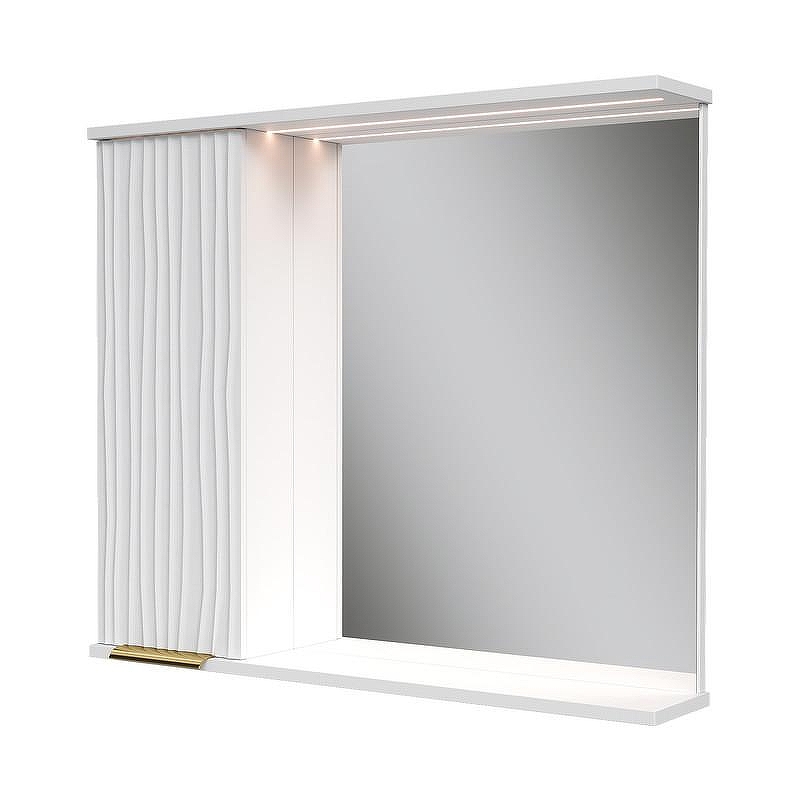 Зеркало со шкафом Volna Lotty Gold 80 L zsLOTTYGD80.L-04 с подсветкой 