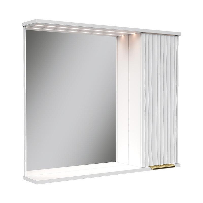 Зеркало со шкафом Volna Lotty Gold 80 R zsLOTTYGD80.R-04 с подсветкой 