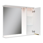 Зеркало со шкафом Volna Lotty Gold 80 R zsLOTTYGD80.R-04 с подсветкой цвет Белый-1