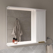 Зеркало со шкафом Volna Lotty Gold 80 R zsLOTTYGD80.R-04 с подсветкой цвет Белый-3