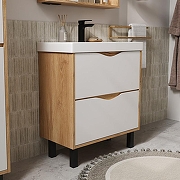 Тумба под раковину Volna Barney 70 tnBARNEY70.2Y-04 цвет Белый Дуб гудзон-2