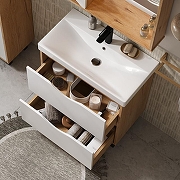 Тумба под раковину Volna Barney 70 tnBARNEY70.2Y-04 цвет Белый Дуб гудзон-4