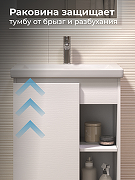 Тумба под раковину Vigo Milos 60 316 цвет Белый-12