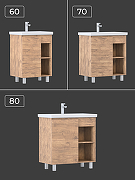 Тумба под раковину Vigo Milos 70 317 цвет Дуб золотой-5