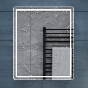 Зеркальный шкаф Vigo Geometry 50 453 с подсветкой цвет Белый-2