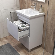 Тумба под раковину Vigo Grani 50 566 цвет Белый-3