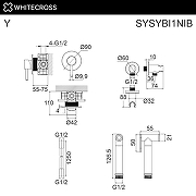 Гигиенический душ со смесителем Whitecross Y brushed nickel SYSYBI1NIB цвет Никель брашированный-1