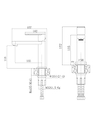 Смеситель для раковины Agger Sweet A2702122 цвет Сатин-15