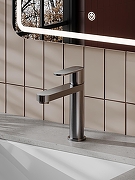 Смеситель для раковины Agger Sweet A2702155 цвет Оружейная сталь-5