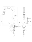 Смеситель для кухни Agger Easy A3100555 цвет Оружейная сталь-17