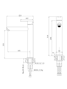 Смеситель для раковины Agger Easy A3112144 цвет Черный матовый-14