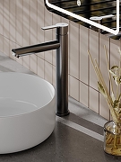 Смеситель для раковины Agger Easy A3112155 цвет Оружейная сталь-6