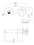 Смеситель для раковины Agger Easy A3172255 цвет Оружейная сталь-15