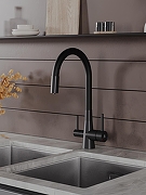 Смеситель для кухни Agger Elegant A3230344 цвет Черный матовый-6