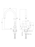 Смеситель для кухни Agger Elegant A3230344 цвет Черный матовый-17