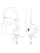 Смеситель для кухни Agger Elegant A3241422 цвет Сатин-15