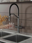 Смеситель для кухни Agger Elegant A3241455 цвет Оружейная сталь-9